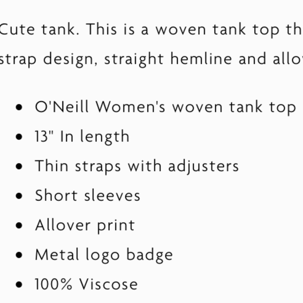 O'Neill Cobie Top NWT - Picture 7 of 7